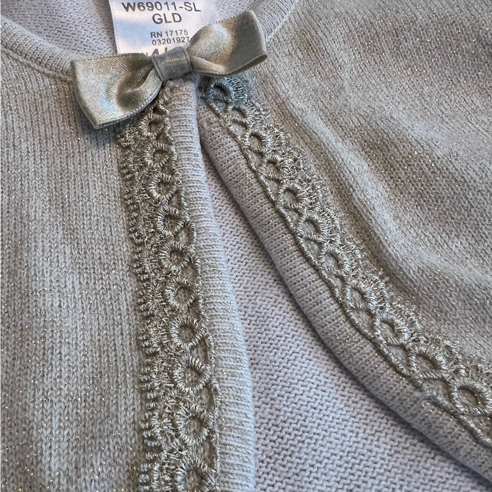 Bonnie Jean Gold Knit Cardigan